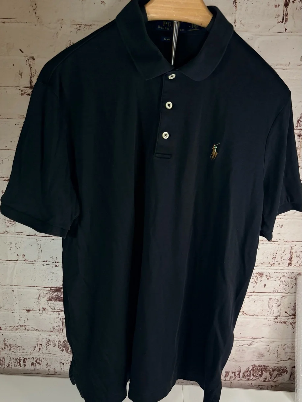 Ralph Lauren Men's Dark Navy Polo Shirt with Embroidered Pony